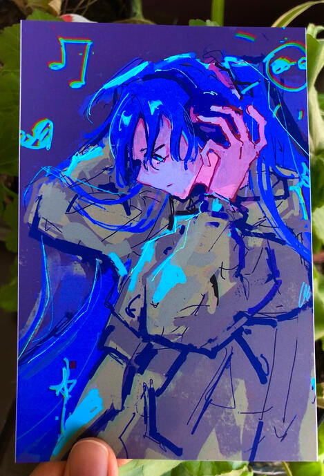 rainy miku print