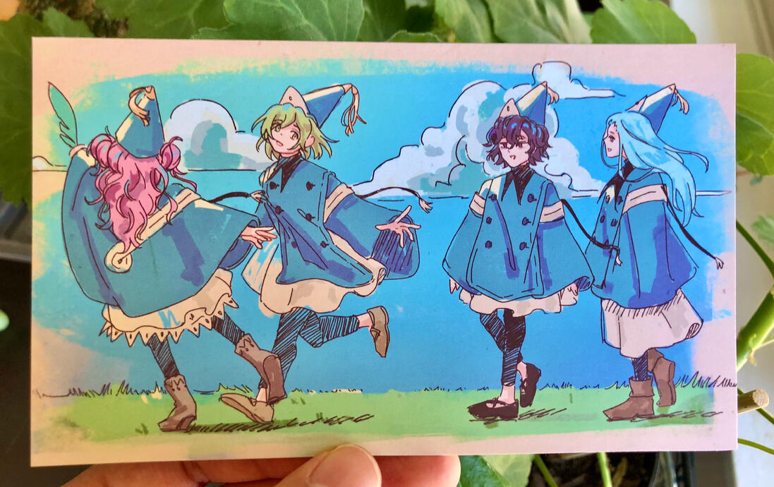 witch hat atelier print