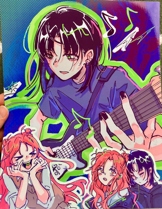 green yuri print