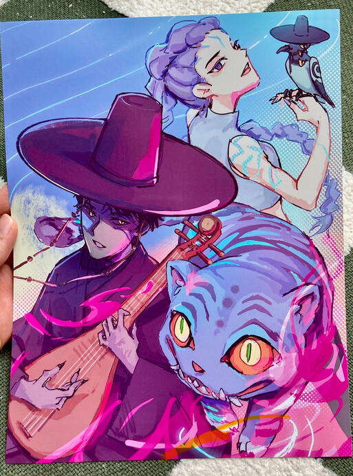 kpop demon hunters print