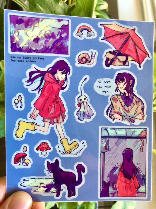 rain sticker sheet